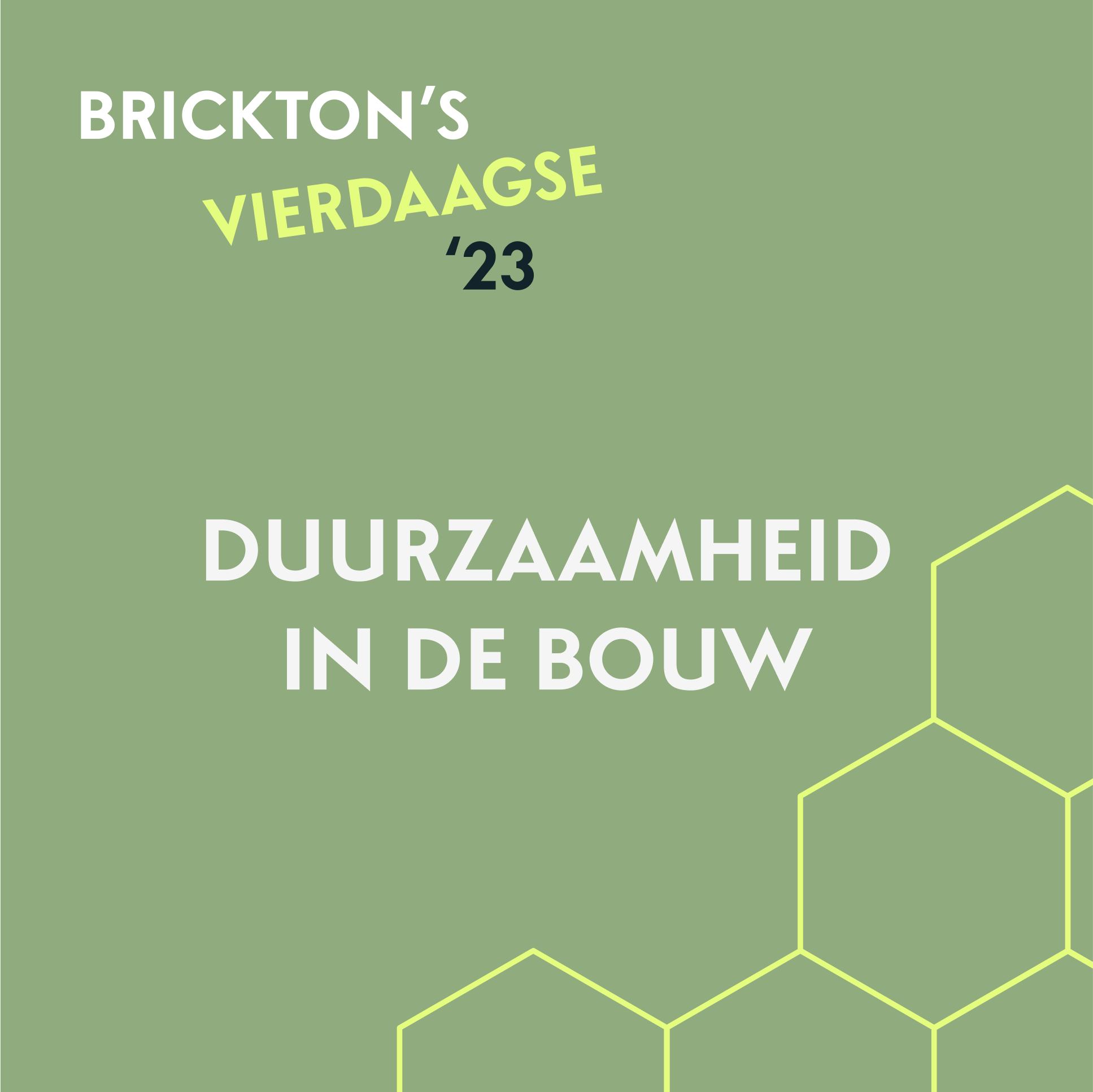 Bricktons Vierdaagse 23: Duurzaamheid